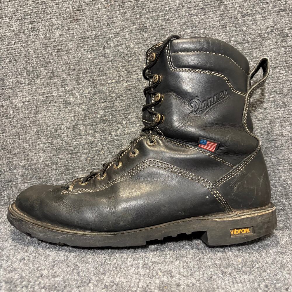 Danner Quarry Black Leather Waterproof Gore-Tex Work Boots Men Size 13